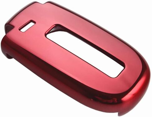 DEWHEL TPU Key Fob Protective Cover Case For Dodge Charger Challenger Dart Durango Journey, Chrysler,Jeep Grand Cherokee,Renegade etc (Chrome Red) in Saudi Arabia