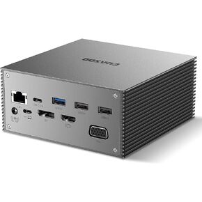 USB-C Docking Station 16 in 1 Triple Display USB C Dock with Charging Support, 4K HDMI, DP, VGA, 7 USB Ports, Ethernet, SD/TF Card Reader for MacBook and Windows, MacOS only Support Mirror Mode