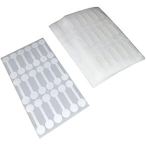500 Pieces Jewelry Repair, Price and Indentification Tags/Tyvek Self Adhesive Long Dumbbell/Barbell Jewelry Price Tags (Silvertone)