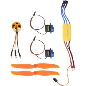RC Plane Parts, 9G SG90 A2212 KV2200 Brushless Motor 6035 Propeller 30A ESC Combo Kit for 400-450 Aircraft RC Helicopter Dilwe Rc Brushless Motor Brushless Motor and Esc