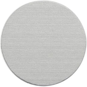 CleverDelights 7/8" Round Aluminum Stamping Blanks - 25 Pack - 21 Gauge (.028")