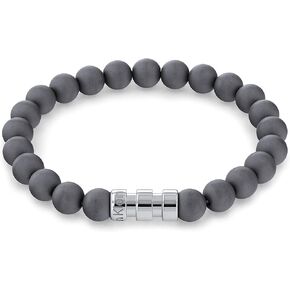 Calvin Klein Men's Bracelet Round Bead and Steel Metal Modern Design