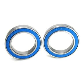 17x26x5mm Ball Bearings ABEC 3 Blue Rubber Seals (2)