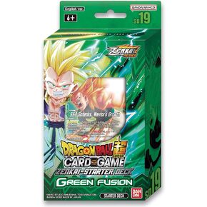 Bandai | Dragon Ball Super CG: Zenkai Series Starter Deck (SD19) – Green Fusion | Card Game | Ages 6+ | 1 Player