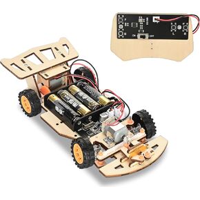 Self-Centering Steering Remote Control Car，STEM Projects for Kids Ages 8-12，Engineering kit, DIY rc car kit, STEM Kits for Kids Ages 8-12