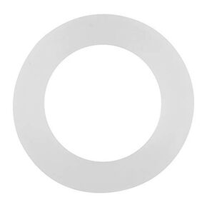 White Flat Rubber Seal Washer Ring 12 Pieces Seal Gasket Replacement for Pipe, Water Tap Connection(3/4 inch)