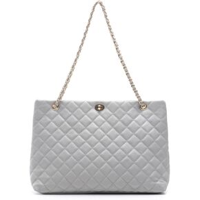 Large Chain Shoulder Bag for Women, Double Strap Handbags Tote Purse