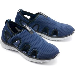 BASS OUTDOOR Women's Vented Mesh Water Shoes – Pull-on Trail Sneakers Hiking