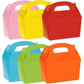 Oojami 24 Pack Treat Boxes Party Favor Boxes Paper Gift Boxes for Birthday Party Gable boxes (Yellow) in Kuwait