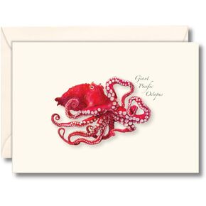 Earth Sky + Water - Giant Pacific Octopus Notecard Set - 8 Blank Cards with Envelopes