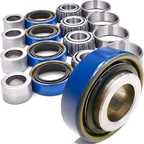 HD Switch (2 Kits Spring Loaded Seals - Front Caster Wheel Taper Bearing Seal and Spacer Rebuild Kit fits Wright Stander 98460019 98460046 Kit 77460004 77460005 77460006 77460007 - OEM Upgrade