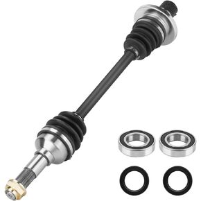 Rear Left CV Axle & Wheel Bearing Kit for Yamaha Rhino 450/660 4X4 2006 2007 2008 2009, Rhino 700 FI 2008-2013, 1 CV Axle and 1 Wheel Bearing
