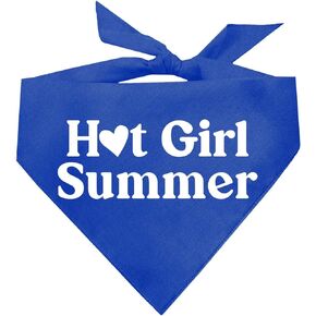 Hot Girl Summer Dog Bandana (Hot Pink, OS 310)