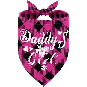 Dog Bandana, Dog Bandana, Camouflage Dog Scarf Printing, Dog Scarf Accessories, Dog Bandana Pet Scarf, Pet Scarf Accessories, Christmas Birthday Dog Gift, Daddy's Girl (M16)