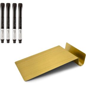 Three by Three Seattle 5.5 x 9 Inch to.do Dry Erase Board with Marker for Memos, Lists, and More in Office, Home, Classroom, and Event Spaces (White)