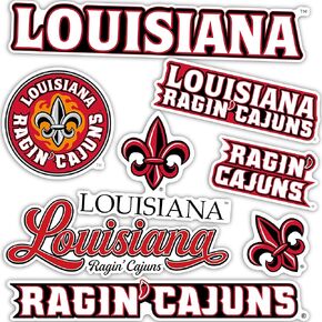 Desert Cactus University of Louisiana at Lafayette Ragin Cajuns Stickers Vinyl Decals Laptop Water Bottle Car Scrapbook T2 (Type 2)
