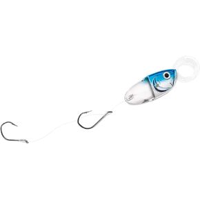 Luhr-Jensen Cut Bait Head with Rigging Chrome Blue