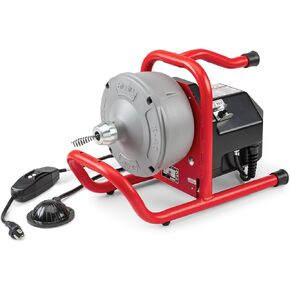 RIDGID 71722 K-40AF Sink Machine with 5/16 Inch Inner Core Cable and AUTOFEED Control, Sink Drain Cleaning Machine and Bulb Drain Auger
