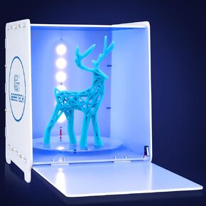 Geeetech UV Resin Curing Box with 360° Turntable 405nm UV Curing Light Station for UV Models Intelligent Time Control UV Cure Station Suitable for SLA/DLP/LCD