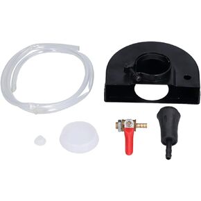 Grinding Dust Shroud, Surface Angle Grinder Dust Cover Adjustable Water Outlet Grinding Dust Shroud with 1/4in Valve Attachment for Angle Hand Grinders