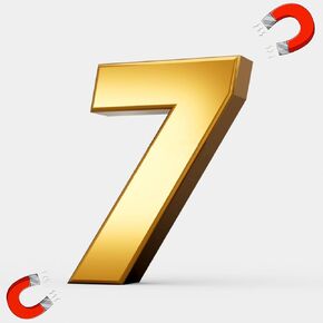 ملصق مغناطيسي لسباق الدراجات النارية بأرقام عربية إبداعية رقم 7، مغناطيس للسيارات لشاحنة سيارات الدفع الرباعي in Kuwait