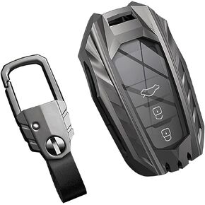Zinc Alloy Key fob Cover, Keychain, Key Case Compatible for Toyota Highlander RAV4 Camry Avalon Corolla C-HR GT86 Prius Prius Prime Prado Corolla
