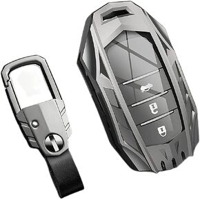 Zinc Alloy Key fob Cover, Keychain, Key Case Compatible for Toyota Highlander RAV4 Camry Avalon Corolla C-HR GT86 Prius Prius Prime Prado Corolla