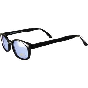 نظارات شمسية X-KD 1012 إطار أسود مع عدسة زرقاء