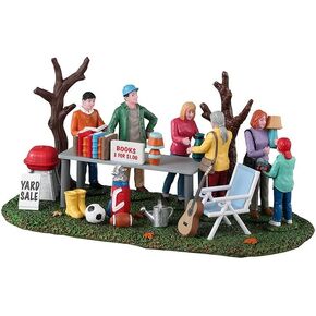 Lemax 33618 Harvest Crossing Accessory: Neighborhood Yard Sale