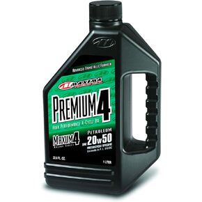 Maxima Racing Oils 359128-2PK Premium4 20w50 Motorcycle Engine Oil 1G Bottle, 2-Pack