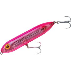 Heddon Saltwater Super Spook Fishing Lure Junior, Pink/Silver Insert , (1/2 oz)