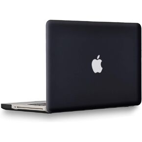 UESWILL Smooth Matte Hard Shell Case Cover Compatible with MacBook Pro 13 inch with CD-ROM (Non-Retina) (Model A1278) + Microfibre Cleaning Cloth, Black