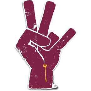 Desert Cactus Arizona State University Sun Devils ASU Vinyl Decal Laptop Water Bottle Car Scrapbook Sticker (IND 40)