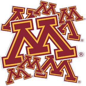Desert Cactus University of Minnesota Golden Gophers Stickers Vinyl Decals Laptop Water Bottle Car Scrapbook T3 (Type 3-1)