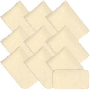 10 قطع من أدوات فخار الشامواه وقماش الفخار وتشذيب الطين وأدوات الطين قبل القطع والتجفيف الطبيعي للسيارة الناعمة المصنوعة من الجلد الصغير الشامواه والسيراميك لوازم الحرف اليدوية لفخار تنعيم حافة الوعاء (4.7 × 3.1 بوصة) in Kuwait