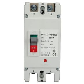2P DC Circuit Breaker Switch MCCB Solar Master Switch Battery Switch Isolator 500V 250A