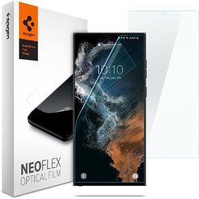 Spigen NeoFlex Screen Protector Designed for Galaxy S22 Ultra (2022) [2 Pack] - Case Friendly