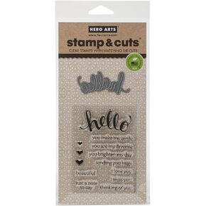 Hero Arts DC183 Stamp & Cut, Prayers