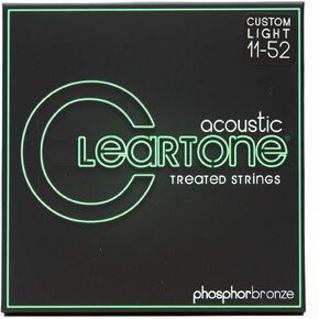Cleartone Phosphor Bronze Acoustic Medium Guitar Strings (13-56)