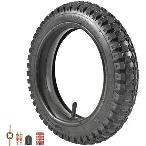 12.5x2.75 (12-1/2x2.75) Tire & Inner Tube Set for Razor MX350 MX400 Dirt Rocket, X-Treme X-560 Mini Pocket Bikes Gas Heavy Duty Scooters Tire Tube for Electric Dirt Bike Dune Buggy