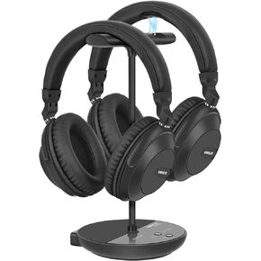 SIMOLIO JH737D2 Dual Bluetooth Wireless Headphones for TV Watching w/Charging & Transmitter 2 in 1, Optical, AUX, RCA Output, Separate Volume Control, Plug n Play, No Delay, High Vol for Seniors