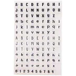 Welcome to Joyful Home 1pc Small Alphabet Rubber Clear Stamp for Card Making Decoration and Scrapbooking