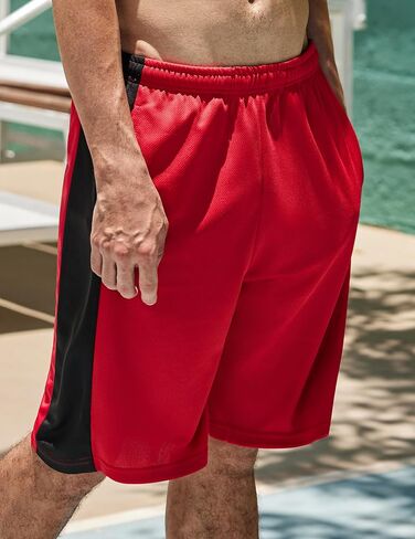 COOFANDY Mens Long Basketball Shorts Gym Athletic Workut Mesh Shorts with Pockets in Saudi Arabia