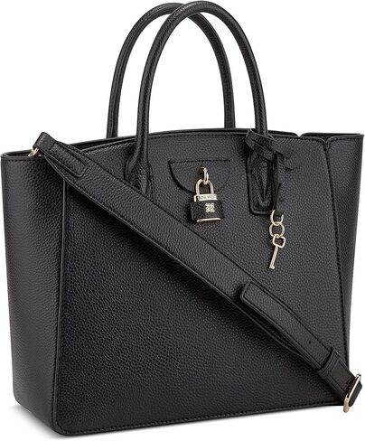 Nine West Shirin Elite Satchel, Black in Kuwait