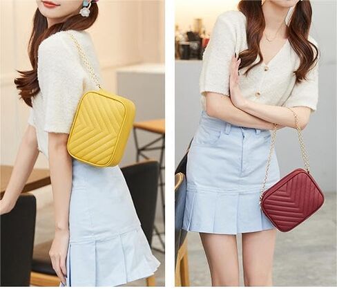 Crossbody Bags for Women Trendy Small Purse Shoulder Handbag Mini Satchel Camera Bag Snapshot Camera Pouch in Kuwait