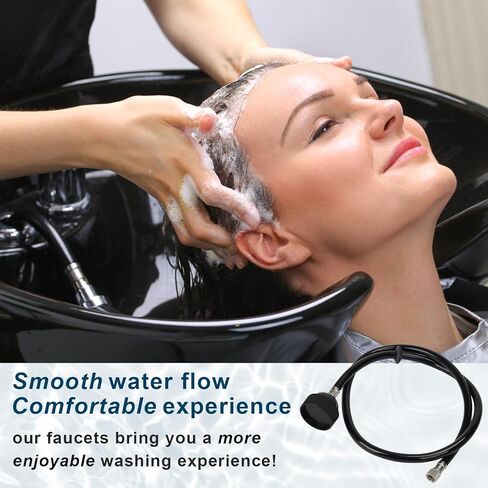 طقم قواطع فراغية لوعاء شامبو الصالون. موصل خرطوم الصنبور، صنبور وعاء الشامبو، قواطع فراغ، خرطوم وعاء الشامبو وبخاخ مناسب لمجموعة استبدال صنبور حوض الصالون in Kuwait