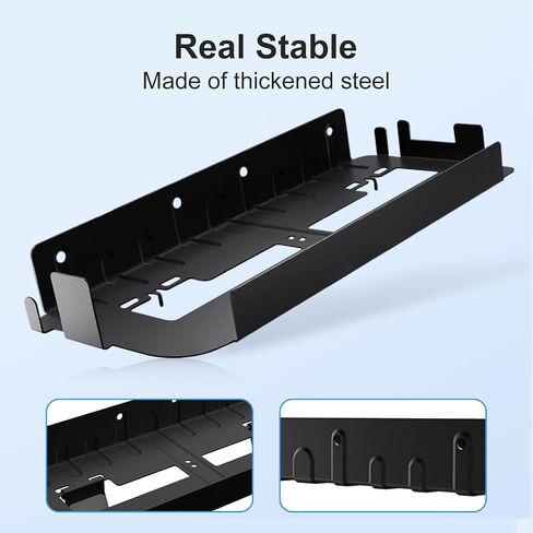 yoxxzus PS5 Wall Mount Kit Compatible with PS5 Digital/Disc Edition, With Hooks to Store VR Glasses, Headset, PS5 Controllers in Saudi Arabia