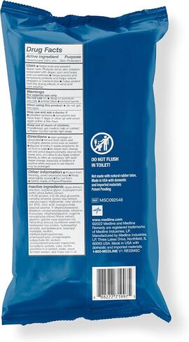 قطعة قماش كريمية حاجزة 3 في 1 من ميدلاين ريميدي كلينيك، 48 قطعة (12 عبوة)، 8 × 8 في مناديل مبللة للبالغين، رائحة الفانيليا، العناية بسلس البول، دايميثيكون، البشرة المتهيجة، مهدئة، مغذية، لطيفة in Kuwait