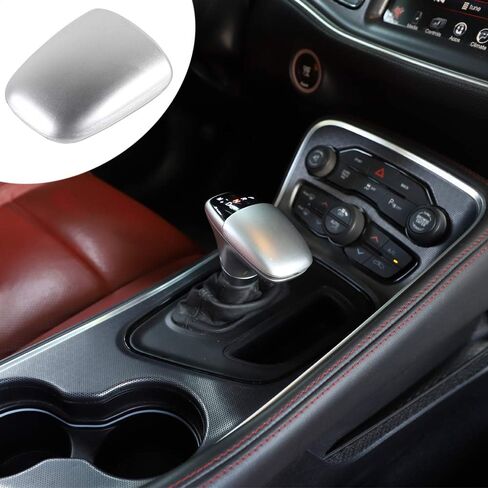 RT-TCZ for Durango Gear Shift Knob Cover Trim Red for Dodge Charger Challenger 2015 Up for Dodge Durango 2018 2019 2020 2021 2022 2023 Red Interior Accessories in Saudi Arabia
