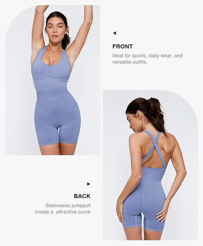 Popilush The Shapewear رومبير للنساء - ثوب فضفاض قصير متقاطع الظهر للتحكم في البطن ملابس Bodycon للجيم 2024 in Saudi Arabia